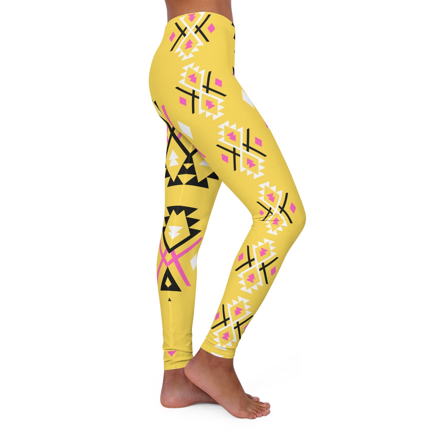 Original Neechie Women's Spandex Leggings - Yellow
