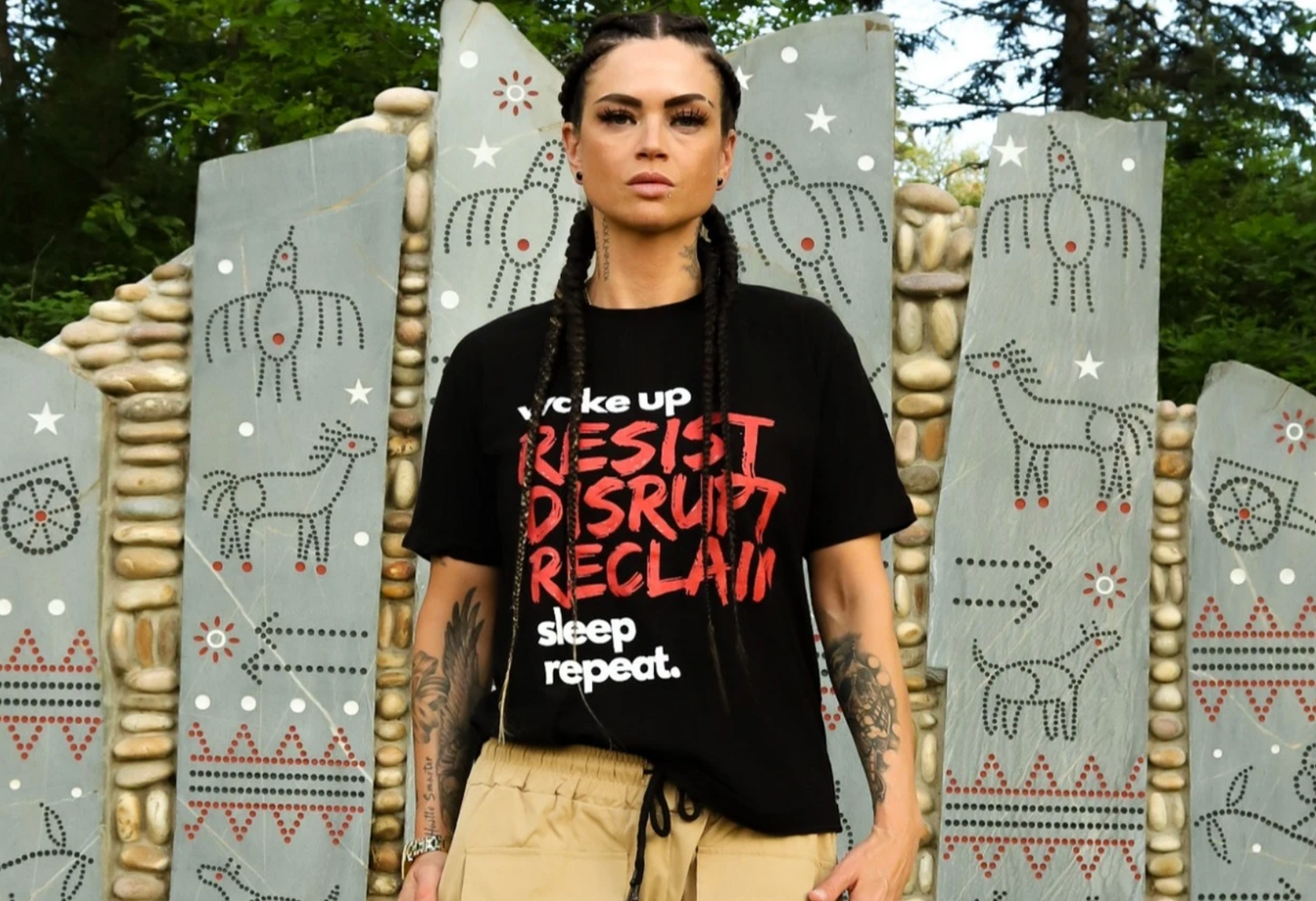 Resist, Disrupt, Reclaim T-Shirt (Black)