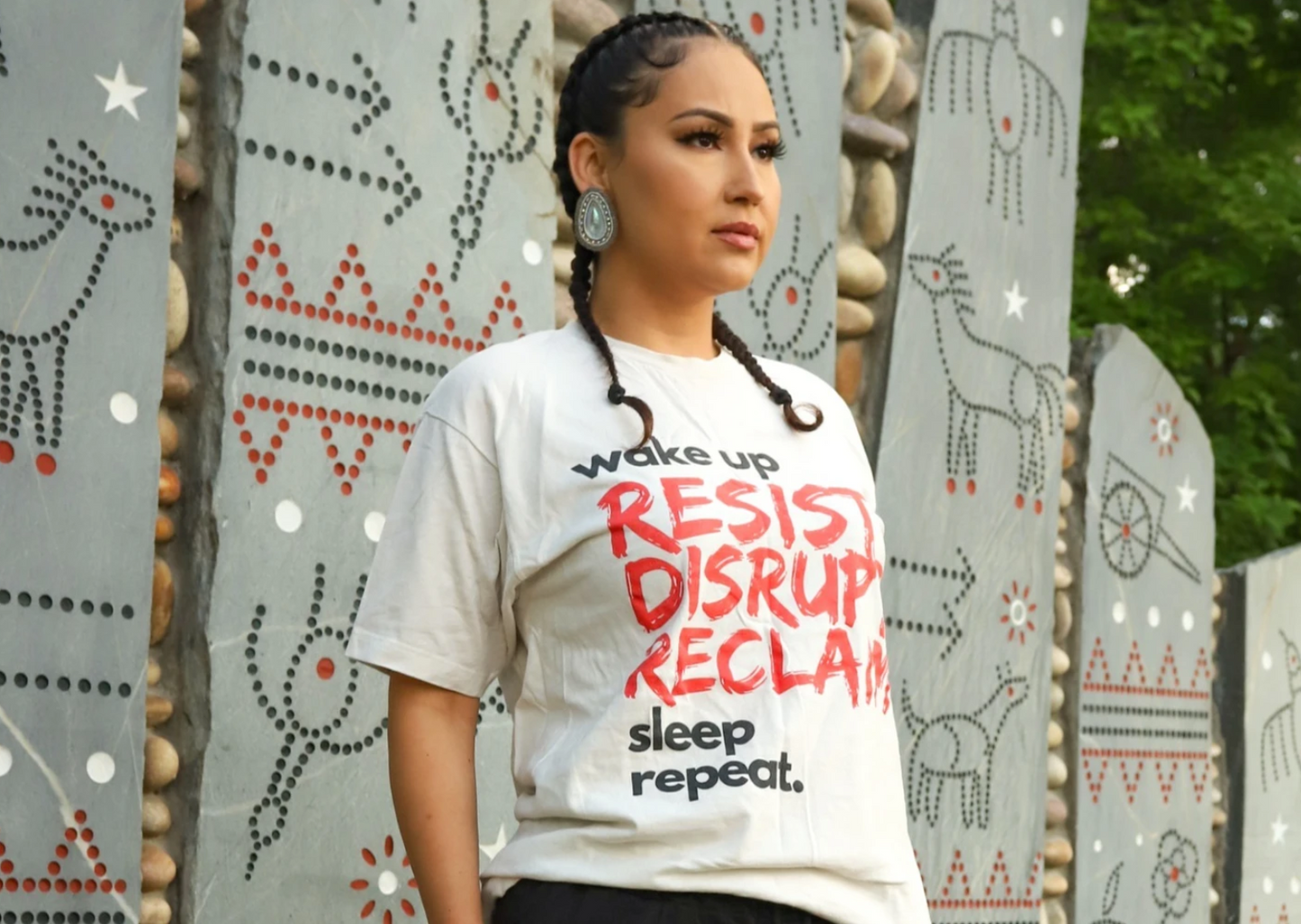 Resist, Disrupt, Reclaim T-Shirt (White)